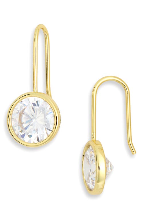 BaubleBar Fallon Bezel Earrings in Clear at Nordstrom