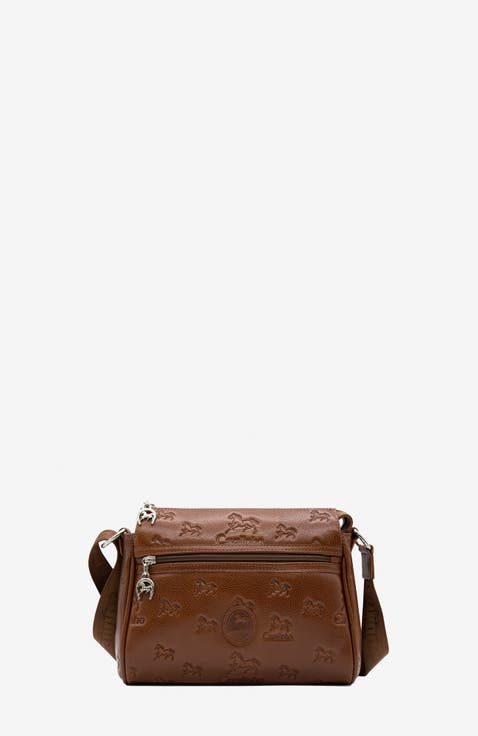 Cavalo Lusitano Embossed Leather Crossbody Bag 373