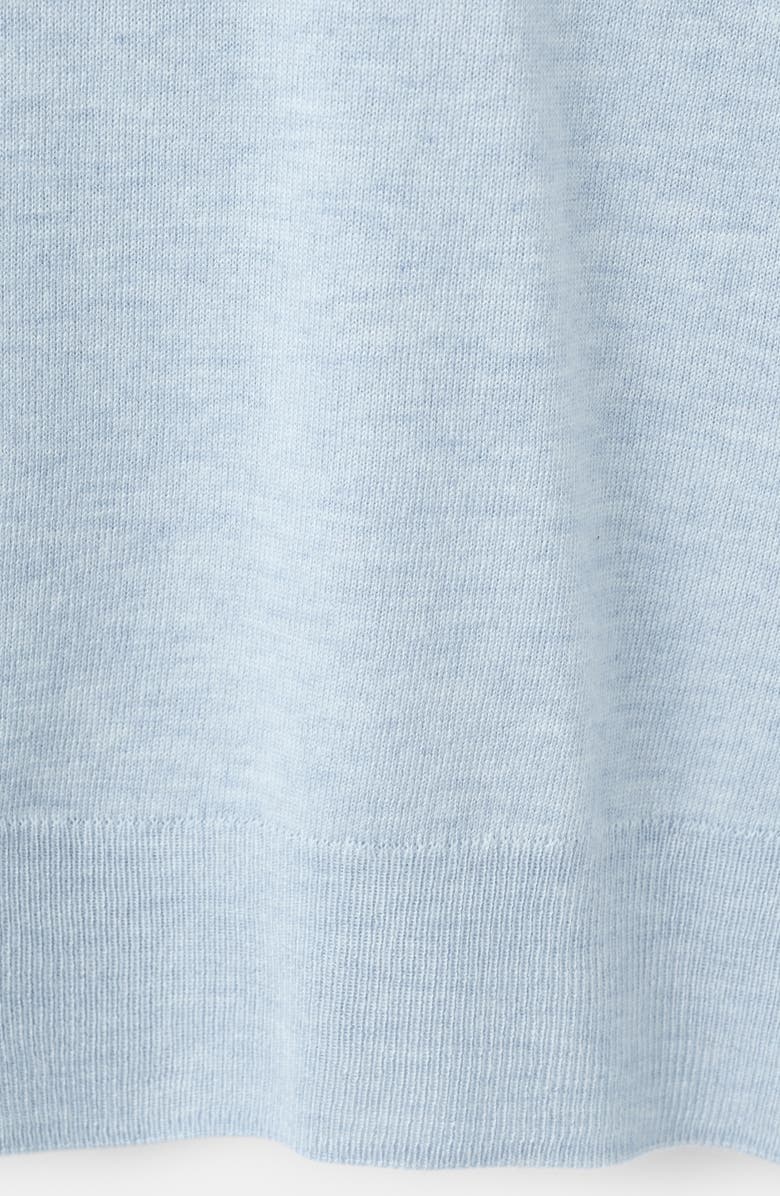 MANGO Finely Knit Crewneck Sweater, Alternate, color, Sky Blue