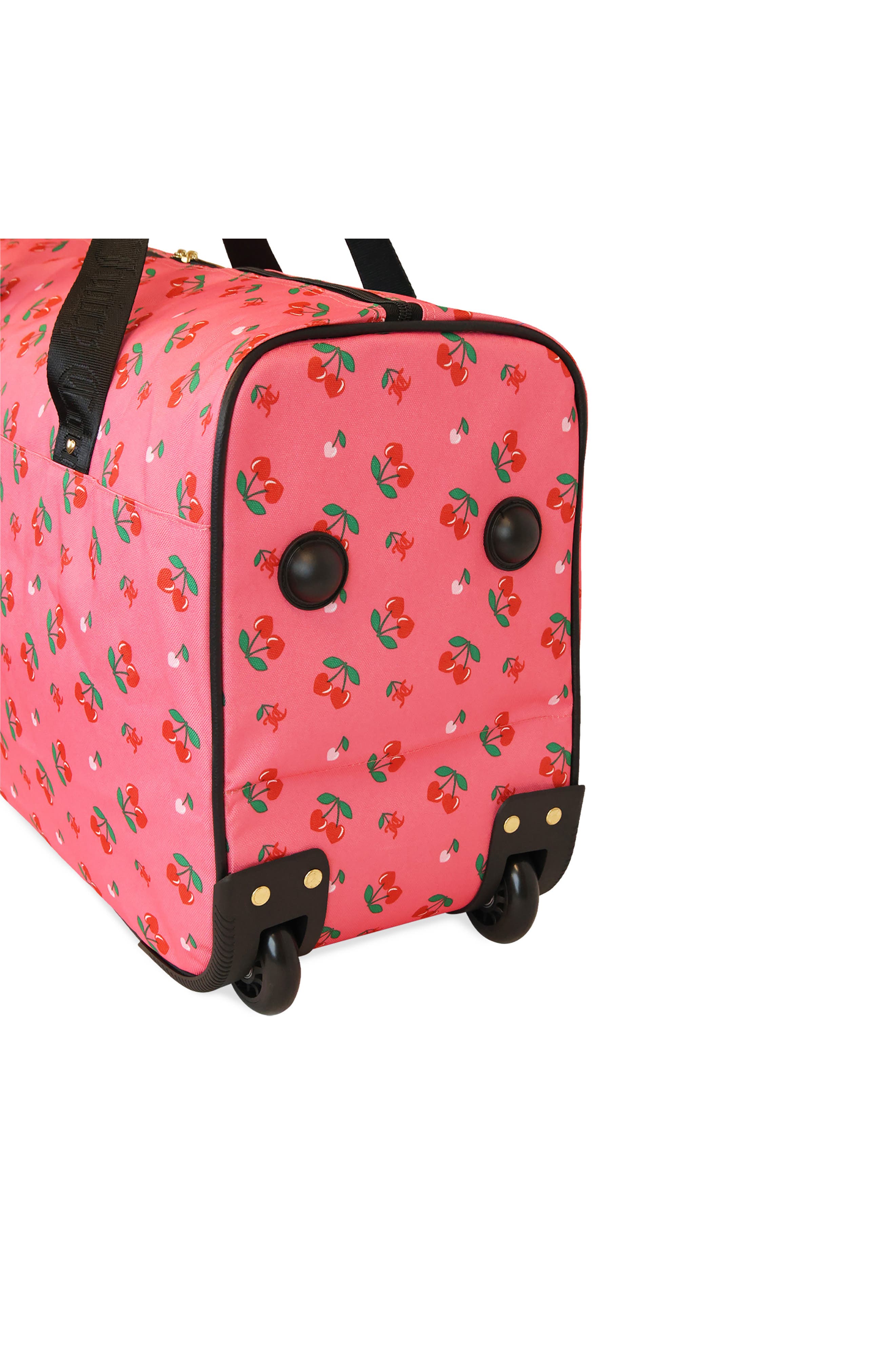 Jada Rolling Duffle Bag, Alternate, color, PINK LEMONADE/ CHERRY