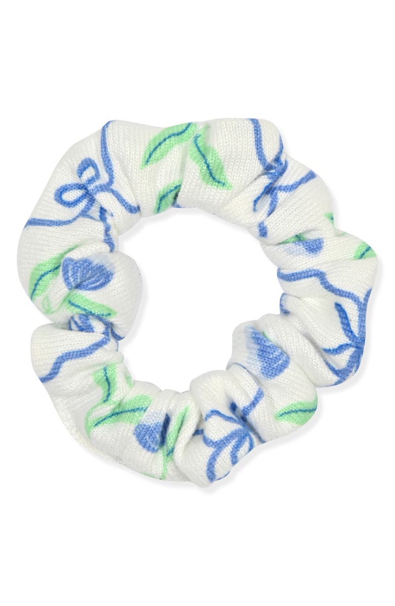 SLEEP ON IT Kids' 2-Piece Fitted Pajamas & Scrunchie Set, Alternate, color, Blue