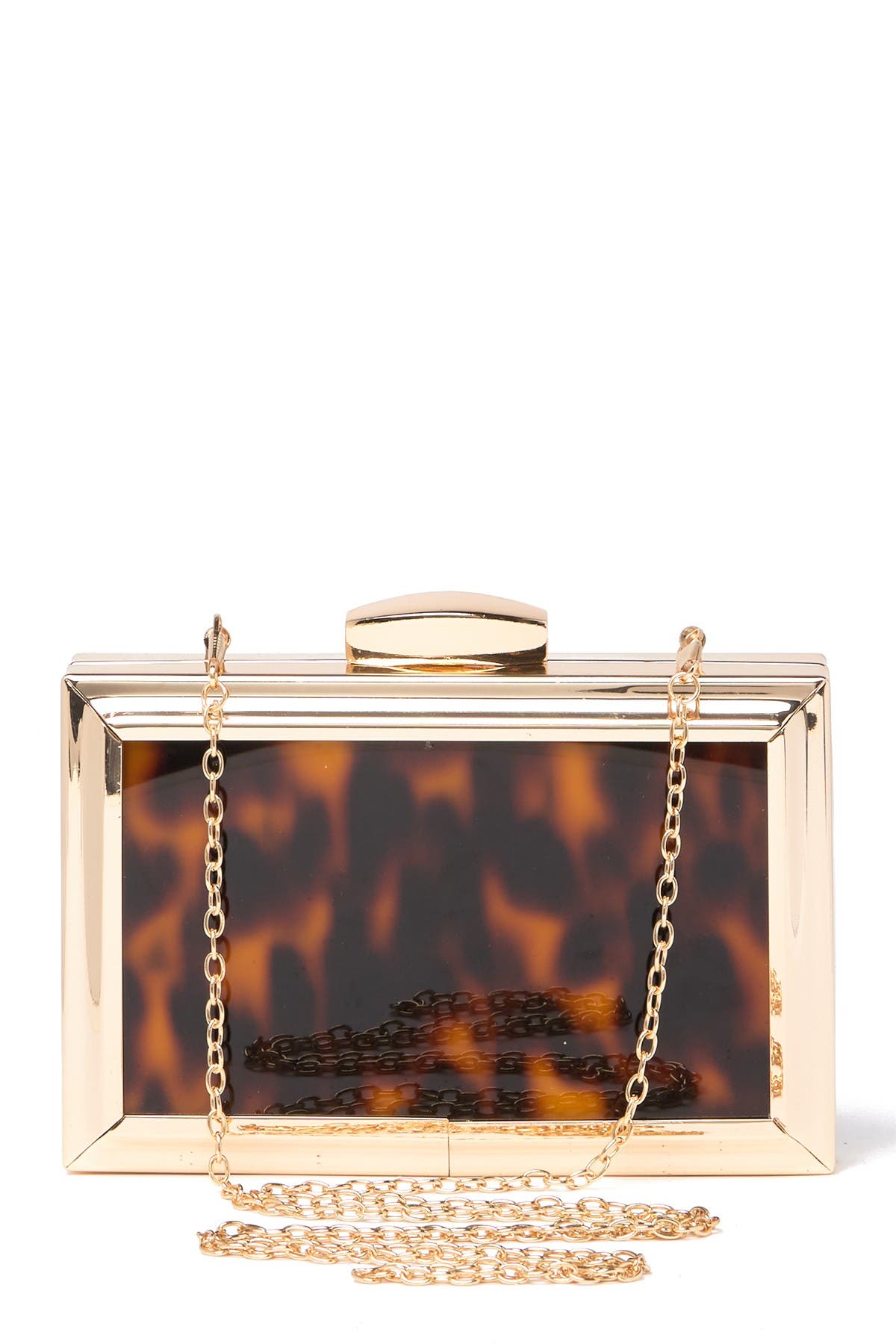 PINK HALEY Tortoise Shell Resin Clutch (Women) | Nordstromrack