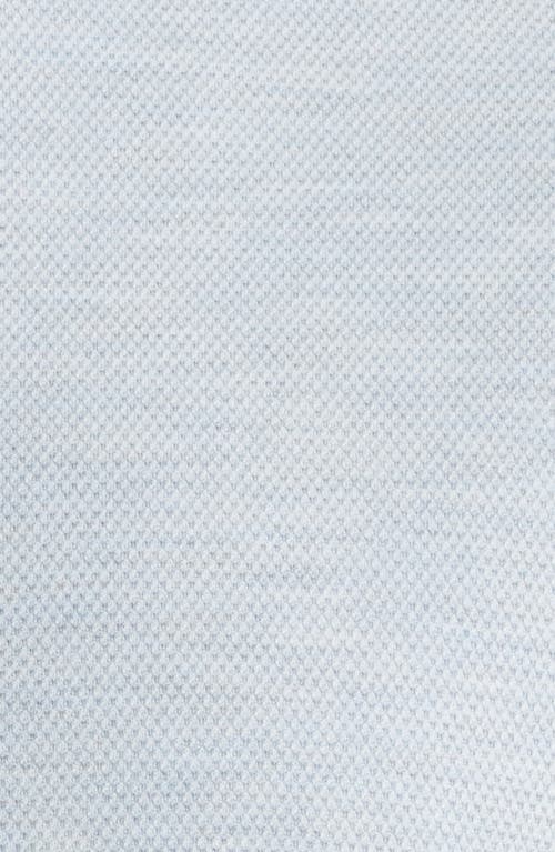Rails Vincent Bird's Eye Knit Button-down Shirt In Blue