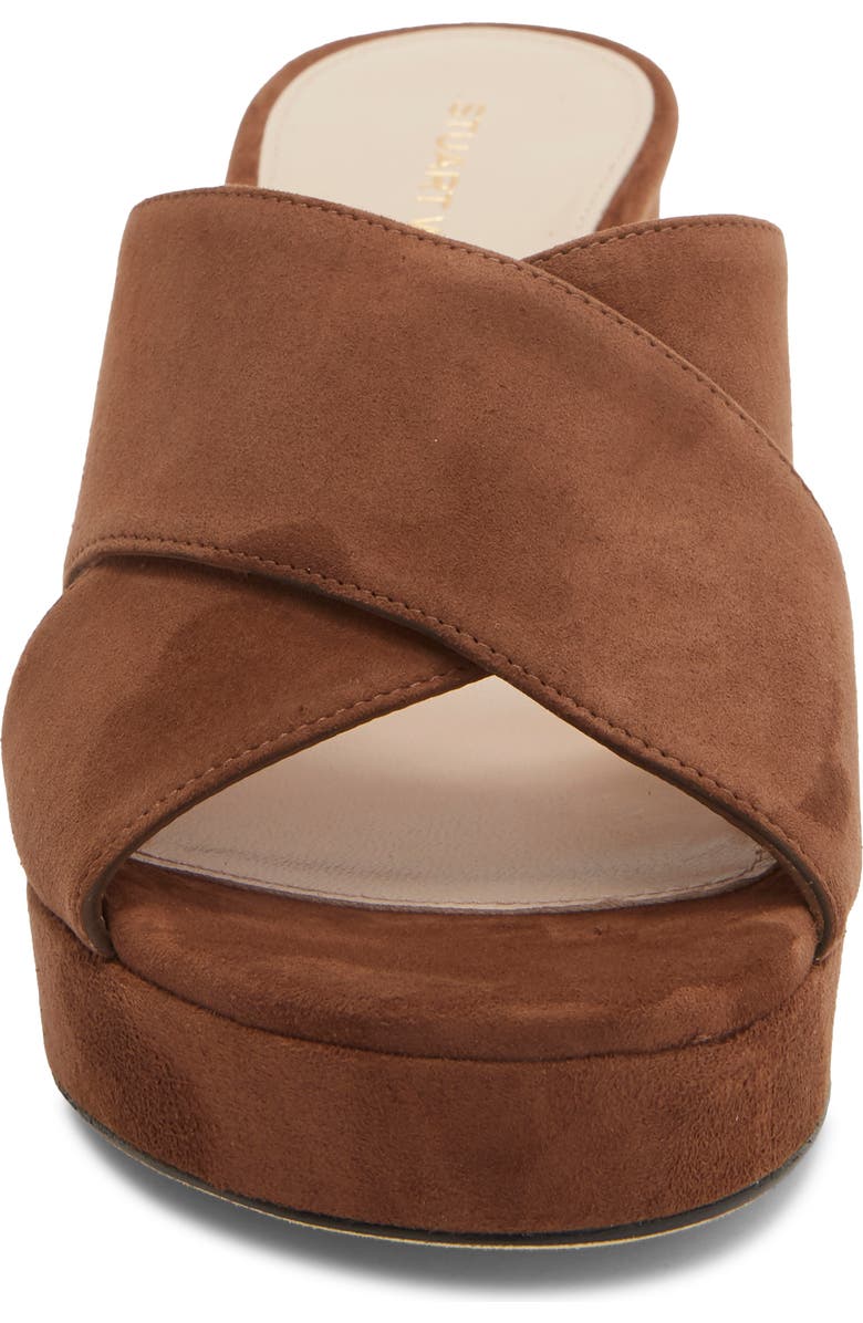 Stuart Weitzman <p>Dayna Platform Sandal (Women)</p>, Alternate, color, Cigar