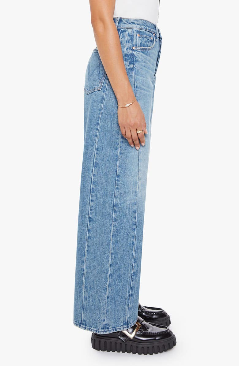 MOTHER Pipe Dream Button Sneak High Waist Wide Leg Jeans Folk Star), Alternate, color, Folk Star