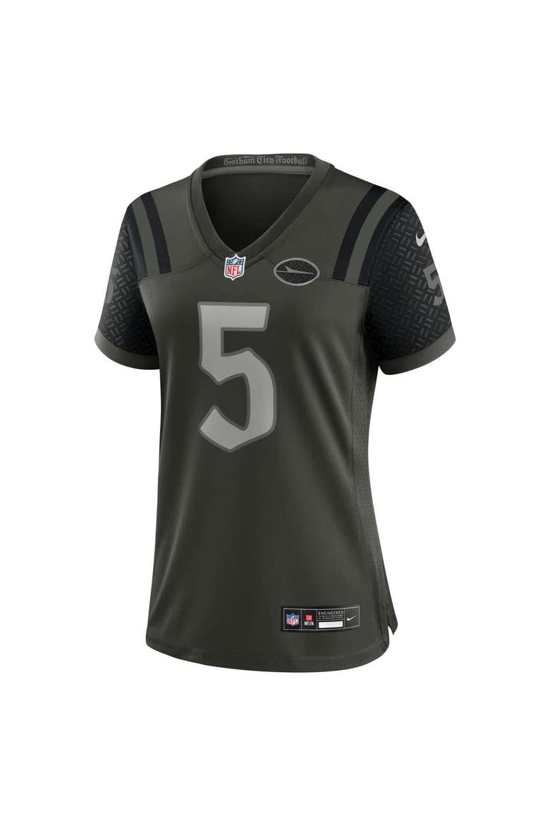 Women's Nike Garrett Wilson Gotham Green New York Jets 2025 Rivalries Collection Game Jersey, Alternate, color, Green