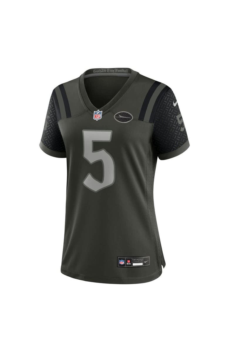 Nike Women's Nike Garrett Wilson Gotham Green New York Jets 2025 Rivalries Collection Game Jersey, Alternate, color, Green