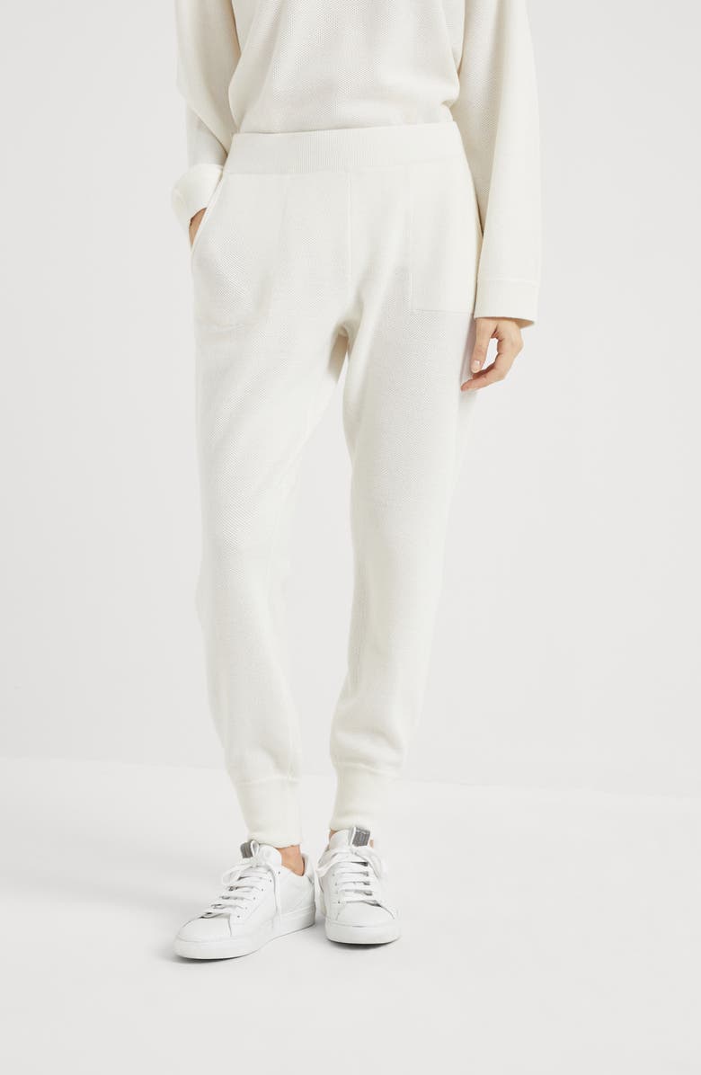 Brunello Cucinelli Cashmere knit trousers, Alternate, color, 