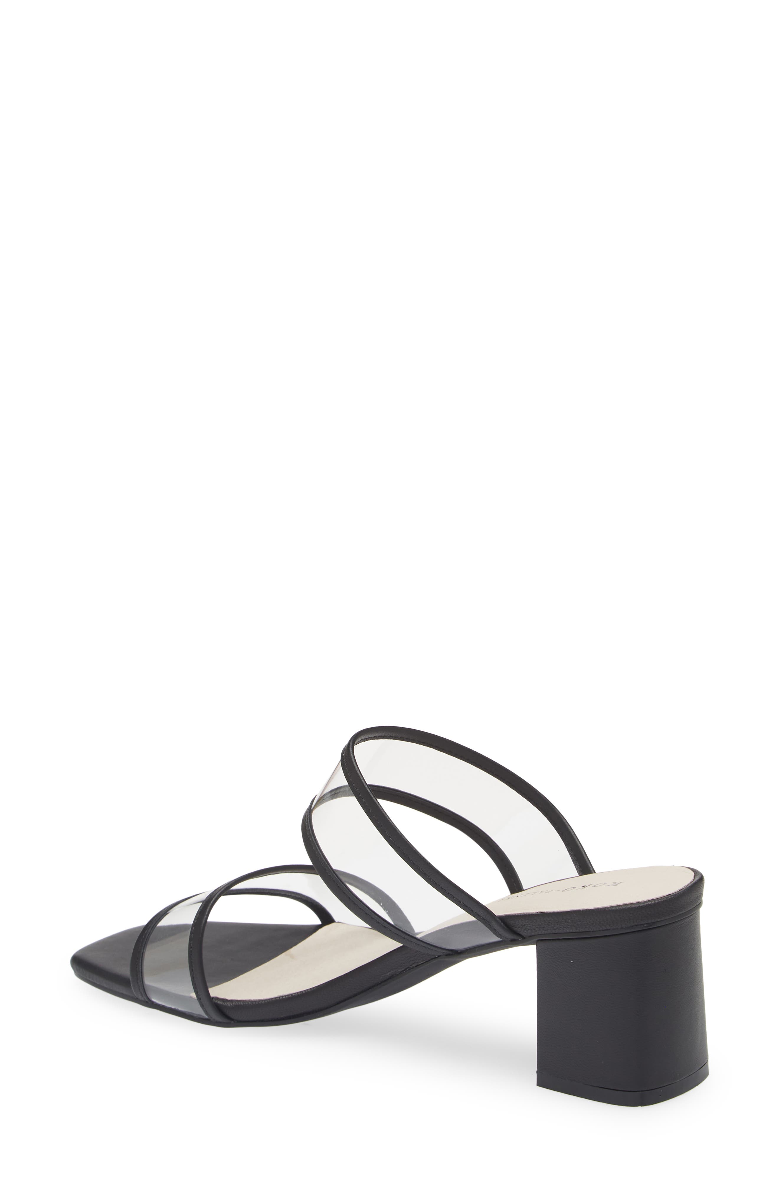 KOKO + PALENKI Ghost Slide Sandal, Alternate, color, Black Leather