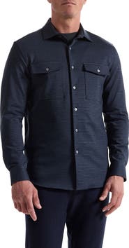 Bugatchi Knit Button-Up Shirt