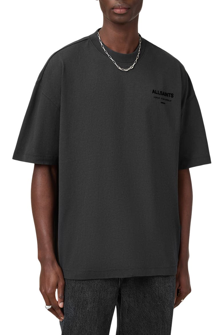 Xander Short Sleeve Crewneck Graphic T-Shirt, Main, color, TUMBLED GREY