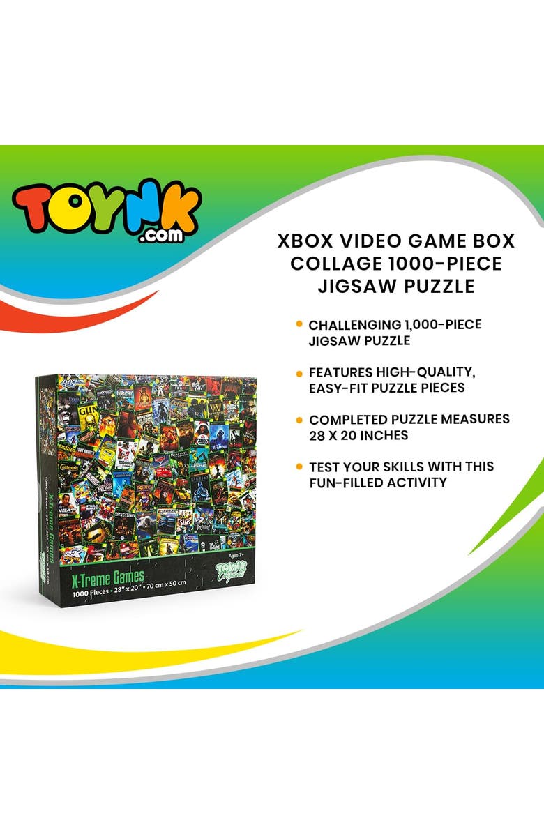 Toynk X-Treme Games Collage 1000-Piece Jigsaw Puzzle, Alternate, color, Multi-Color