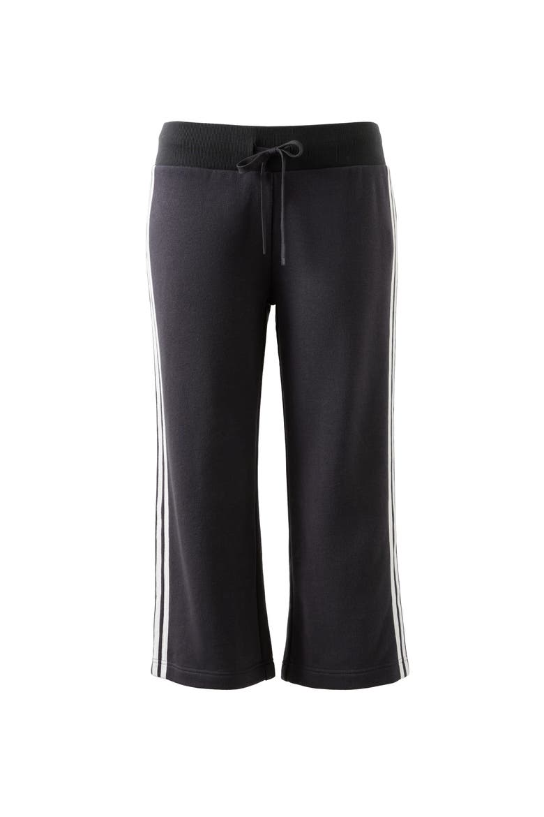 Women's Capri Fleece Sweatpant, Main, color, Shadowstone White Stripe