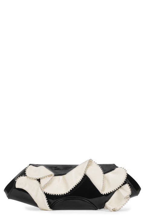 Elizabeth Baguette Mini Leather Clutch