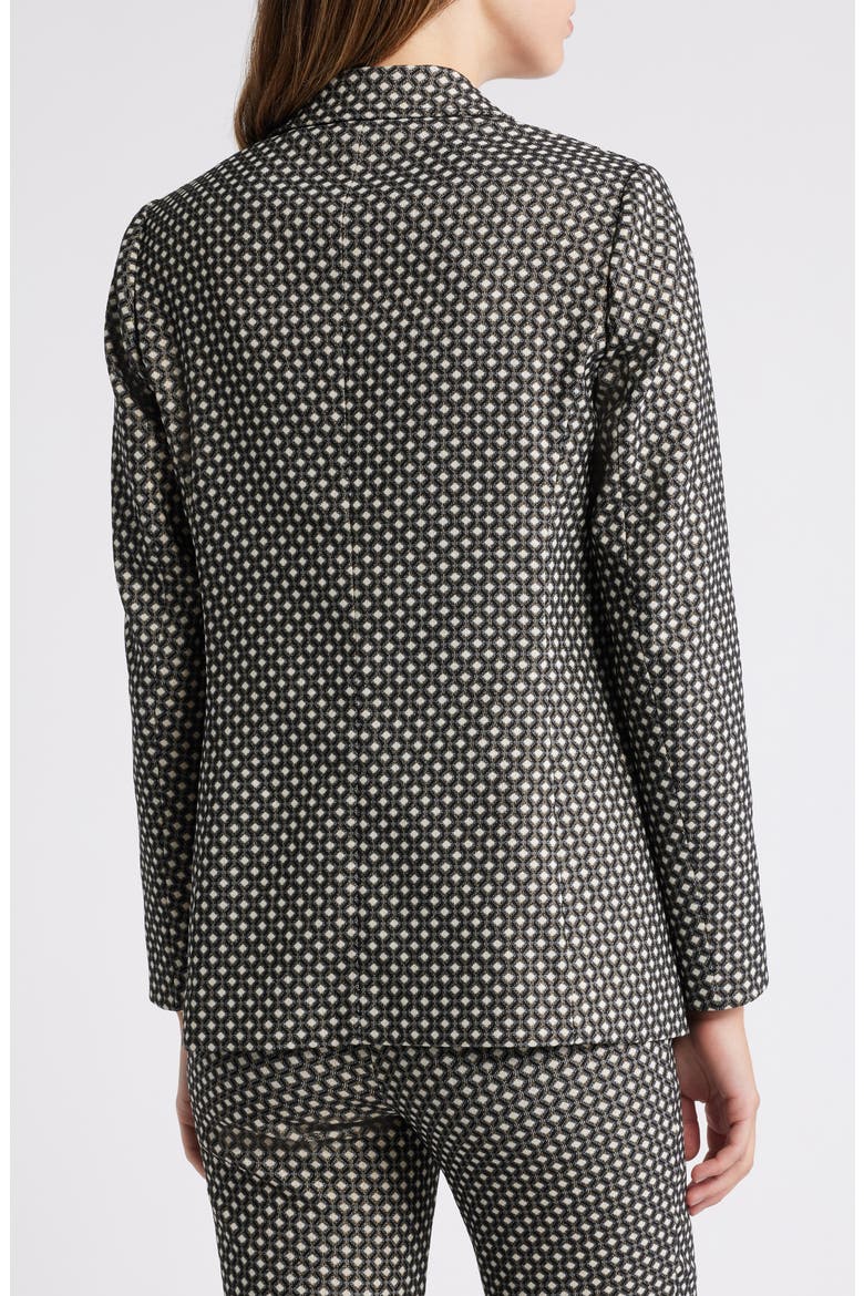 Metallic Open Front Blazer, Alternate, color, VICUNA MULTI