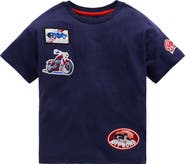 Mini Boden Kids' Short Sleeve Badge T-Shirt