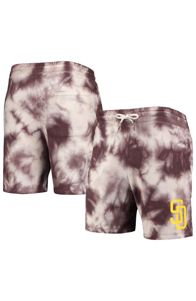 New Era Men's New Era Brown San Diego Padres Team Dye Shorts, Main, color, Brown