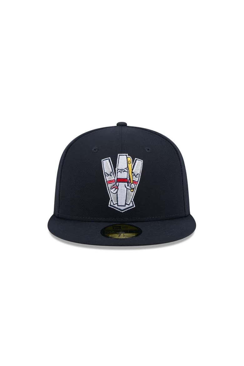 Men's New Era  Navy Portland Sea Dogs Theme Nights 59FIFTY Fitted Hat, Alternate, color, Navy