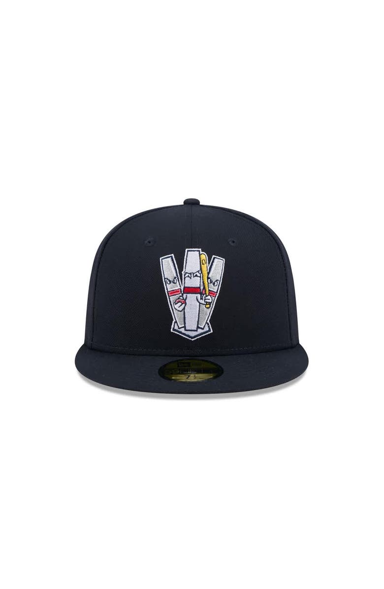 New Era Men's New Era  Navy Portland Sea Dogs Theme Nights 59FIFTY Fitted Hat, Alternate, color, 