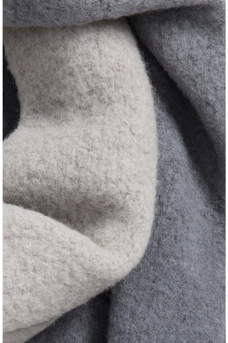 L'écharpe Moisson Alpaca Blend Fringe Scarf, Alternate, color, MULTI-GREY 915