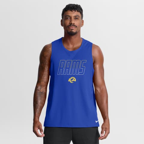 Men's Nike Royal Los Angeles Rams Kickoff Miler Dri-FIT Tank​ Top