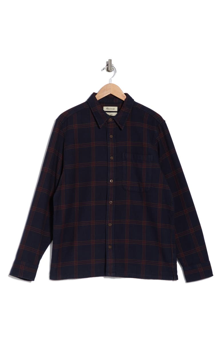 Madewell Sunday Boxy Flannel Button-Up Shirt, Alternate, color,