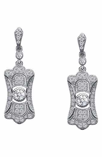 Art Deco Simulated Stone Drop Earrings