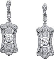 Lafonn Art Deco Simulated Stone Drop Earrings