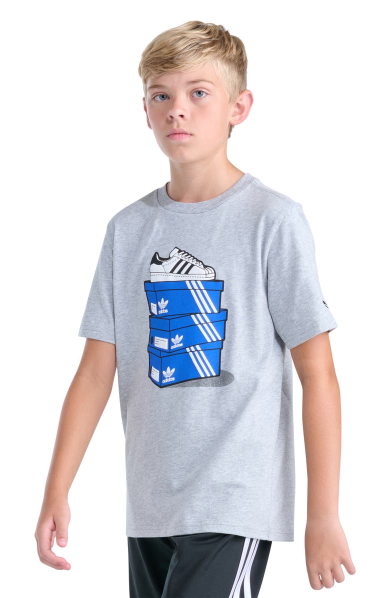 adidas Originals Kids' Shoebox Graphic T-Shirt, Alternate, color,