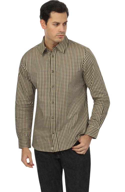 Vustra Mammoth Woods Plaid Button-down Shirt In Olive
