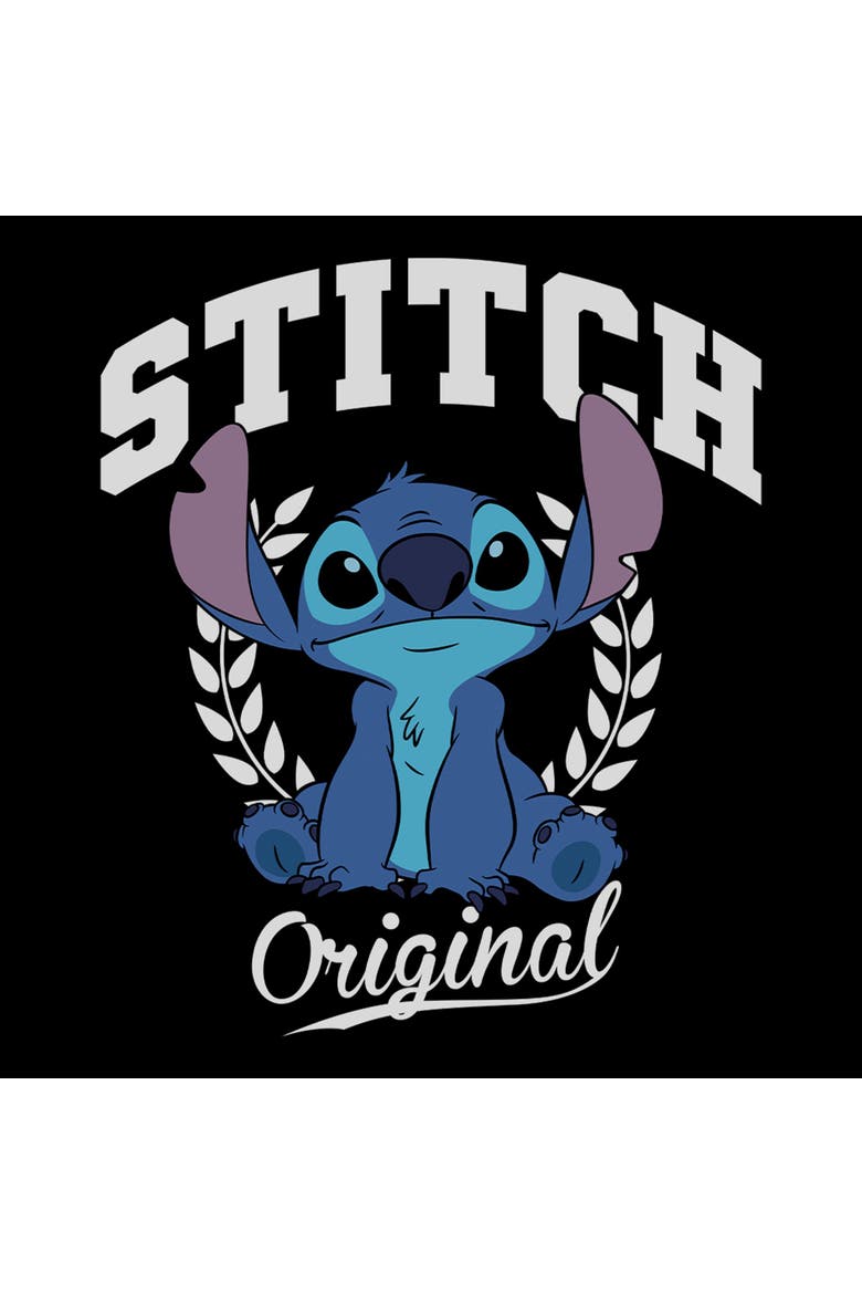 Men's Lilo & Stitch Original Collegiate Stitch  Graphic T-Shirt, Alternate, color, Black