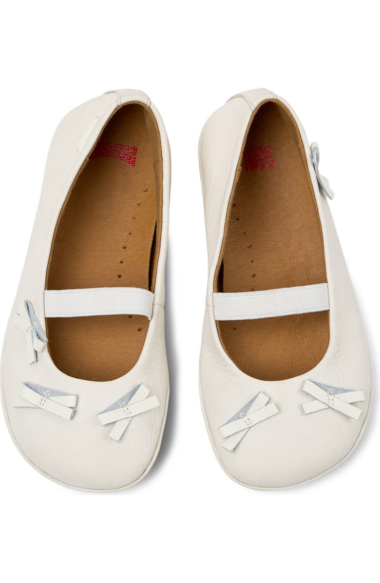 Camper Twins Ballet Flat, Alternate, color, White Natural
