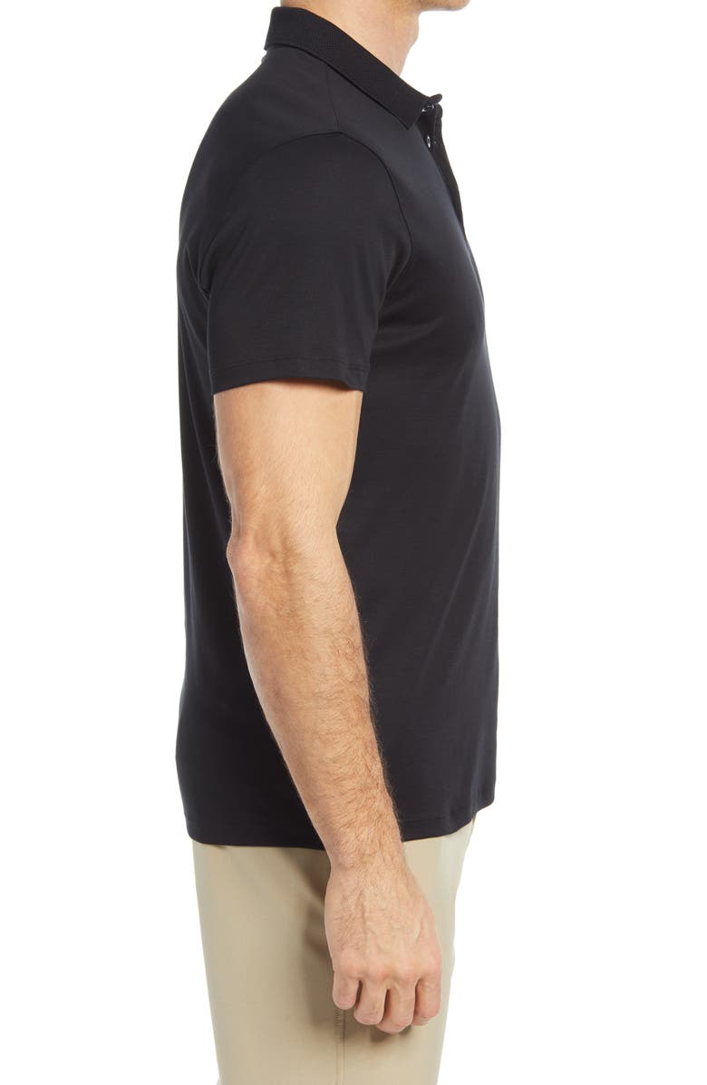 Robert Barakett Men's Georgia Pima Cotton Polo, Alternate, color, Black