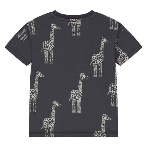 Stains And Stories By Babyface Giraffe Graphic T-shirt In Gray