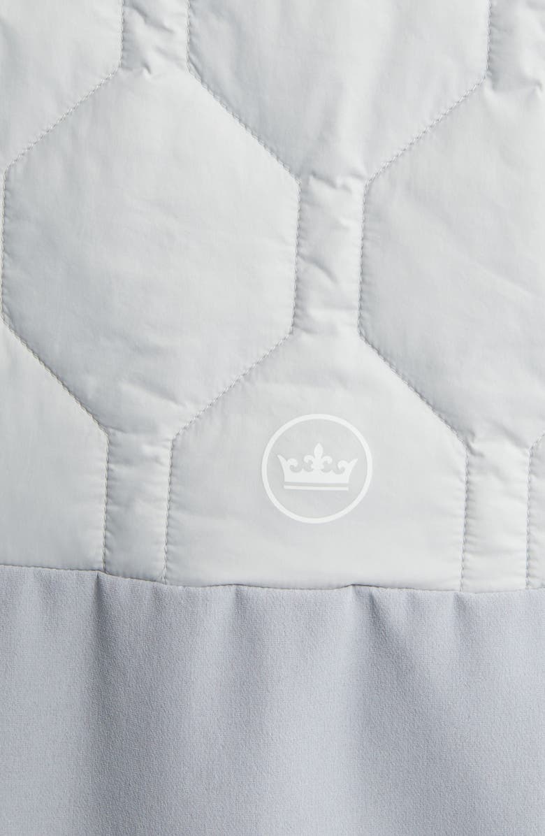 Peter Millar Rush Water Resistant Mixed Media Jacket with Removable Hood, Alternate, color, 