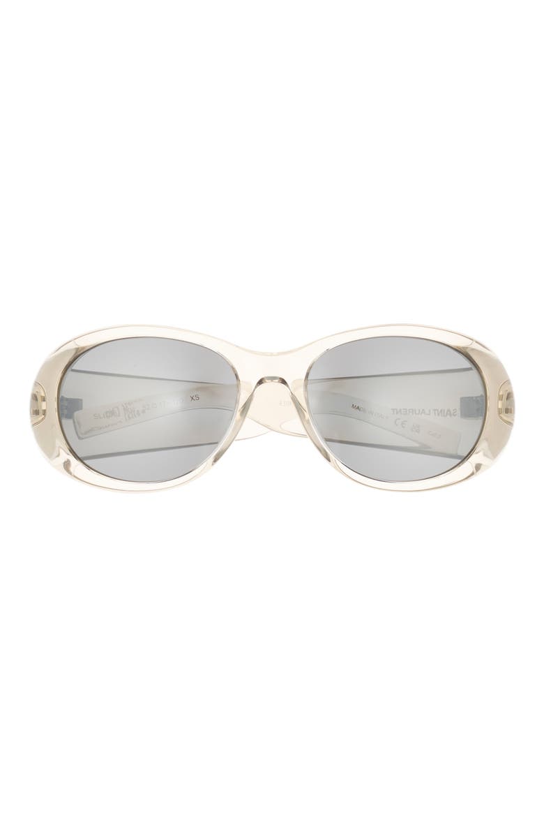 52mm Aviator Sunglasses, Main, color, BEIGE BEIGE SILVER