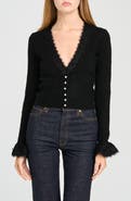 WAYF x Rose Lola Carolyn Lace Trim Cardigan