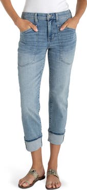 Liverpool Los Angeles Marley Cuffed Crop Girlfriend Jeans