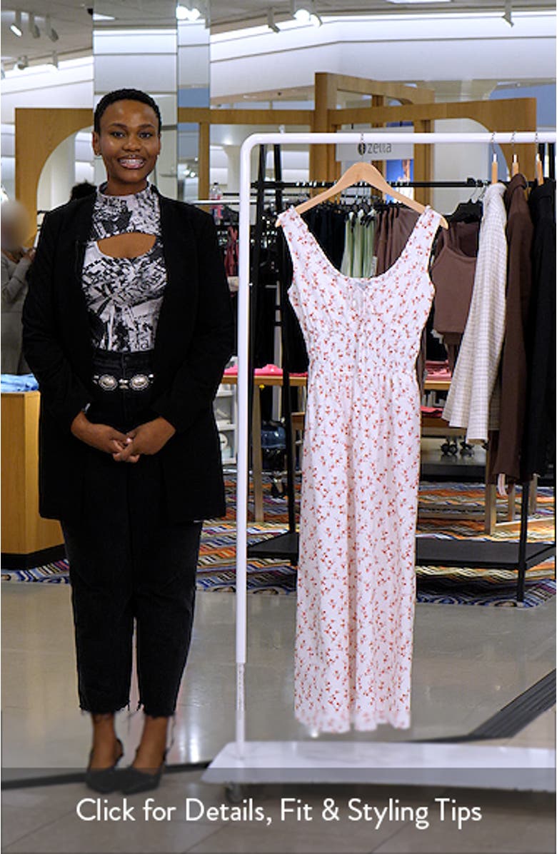 Jordie Floral Cotton Maxi Sundress, sales video thumbnail