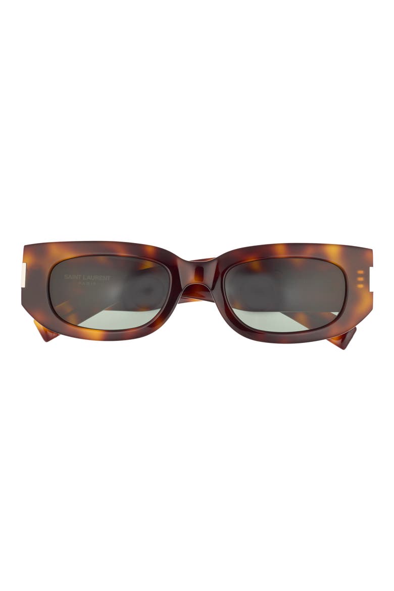 51mm Rectangular Sunglasses, Main, color, HAVANA HAVANA GREEN