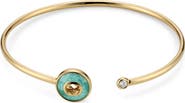 Gucci Interlocking GG 18K Gold & Diamond Bangle Bracelet