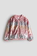 H&M Sequined Bomber Jacket