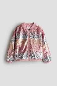 H&M Sequined Bomber Jacket