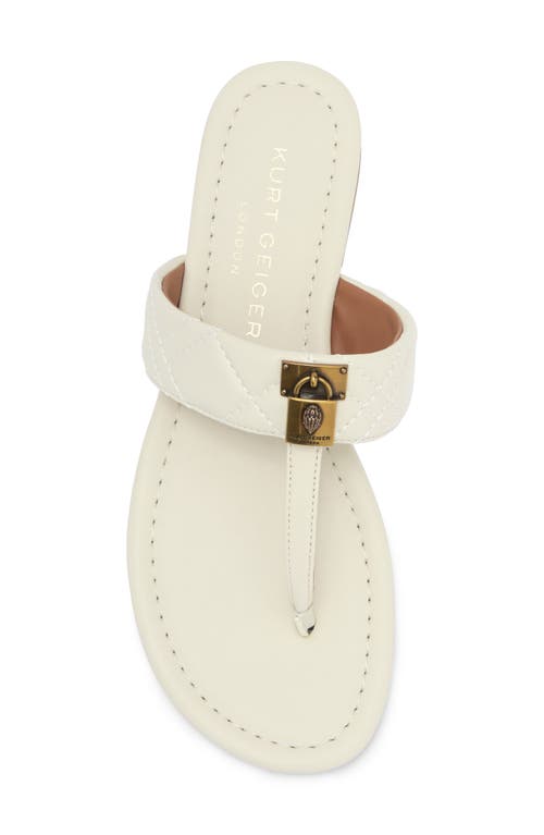 Kurt Geiger London T-bar Sandal In Natural