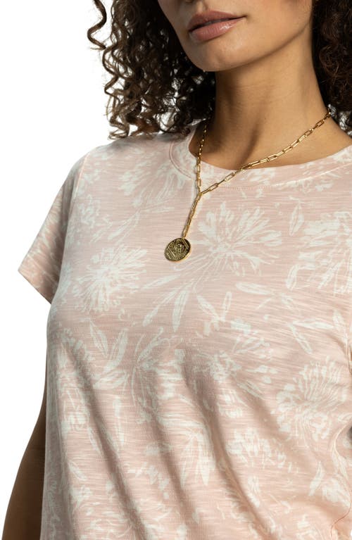 Sanctuary The Perfect Geo Print Cotton Blend Knit Top In Pink Meadow