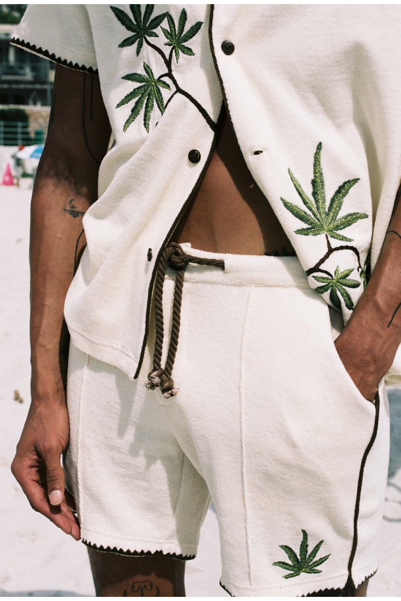 'Cabannabis' Cabana, Alternate, color, Ivory