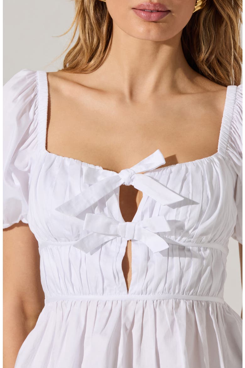 Smocked Peplum Shirt, Alternate, color, WHITE