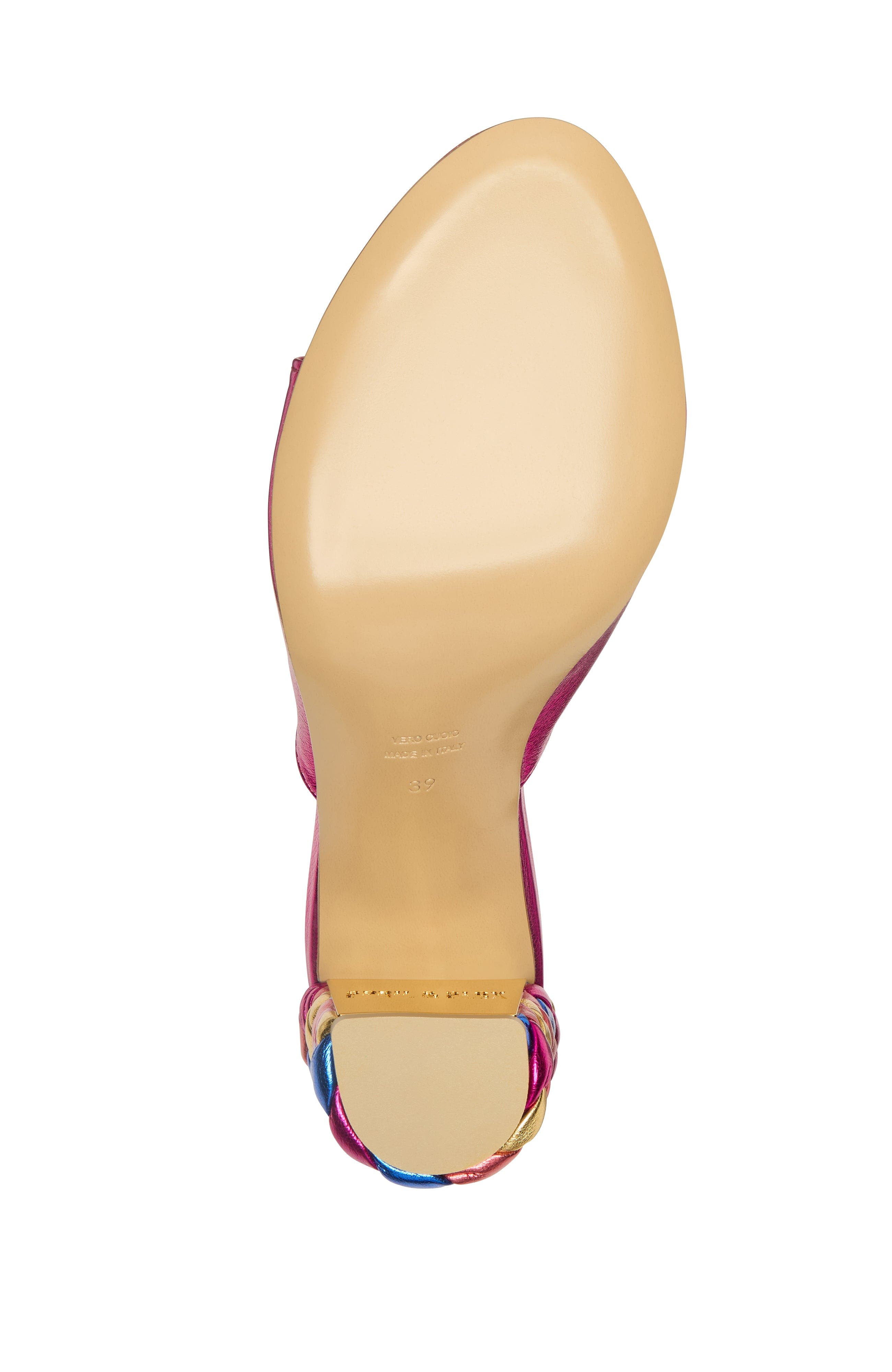 April & Alex Augusta Rose Mule, Alternate, color, Fuchsia