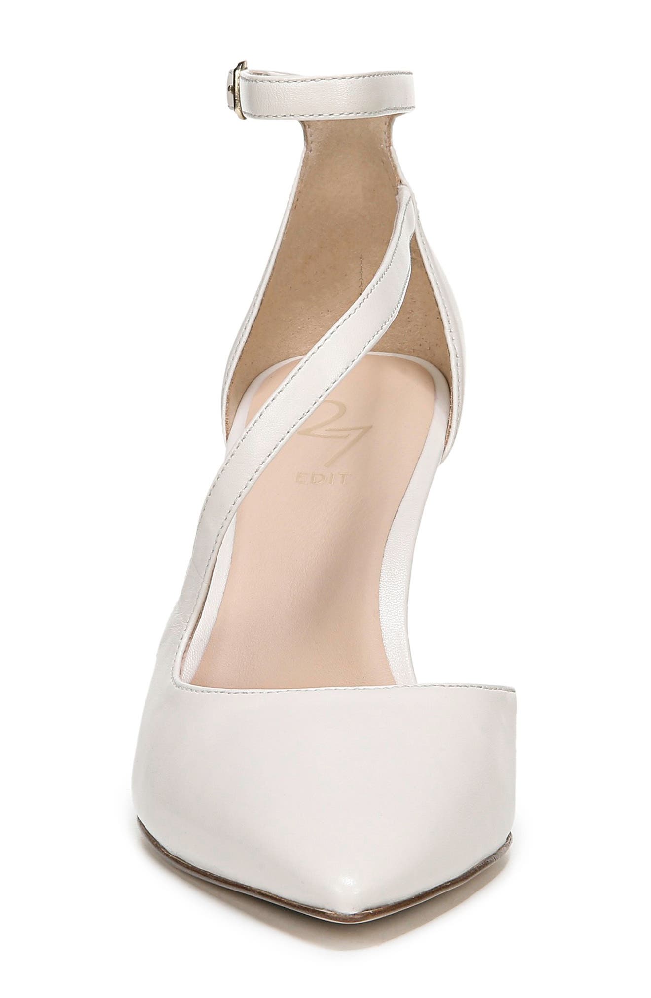 Abilyn Ankle Strap Pump, Alternate, color, ALABASTER LEATHER