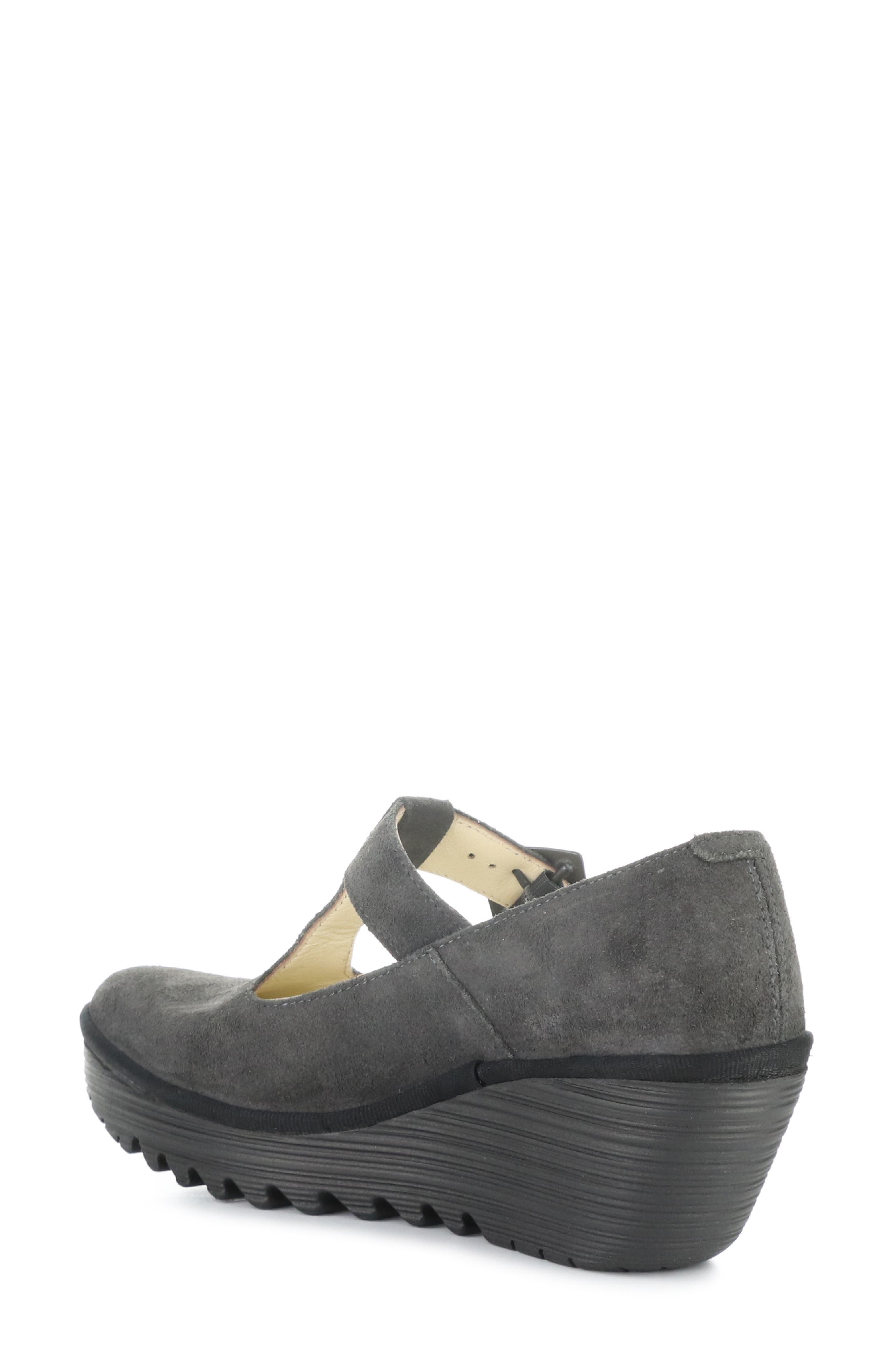 Fly London Yald Wedge Mary Jane Pump, Alternate, color, 005 Diesel